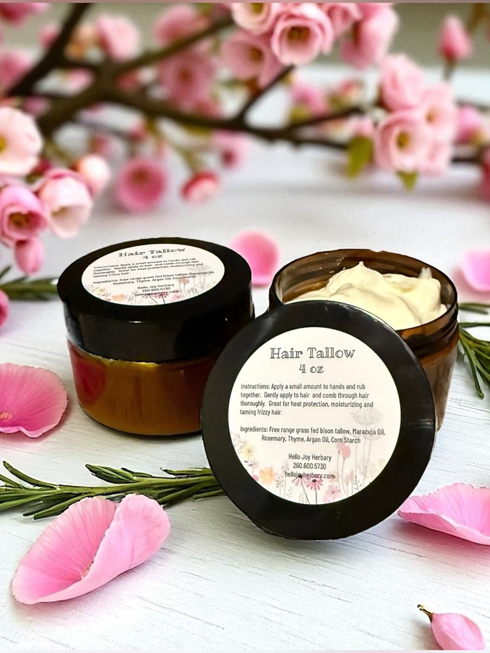 Hair Tallow 4 oz Natural Hair Cream - Mask or Leave in Conditioner